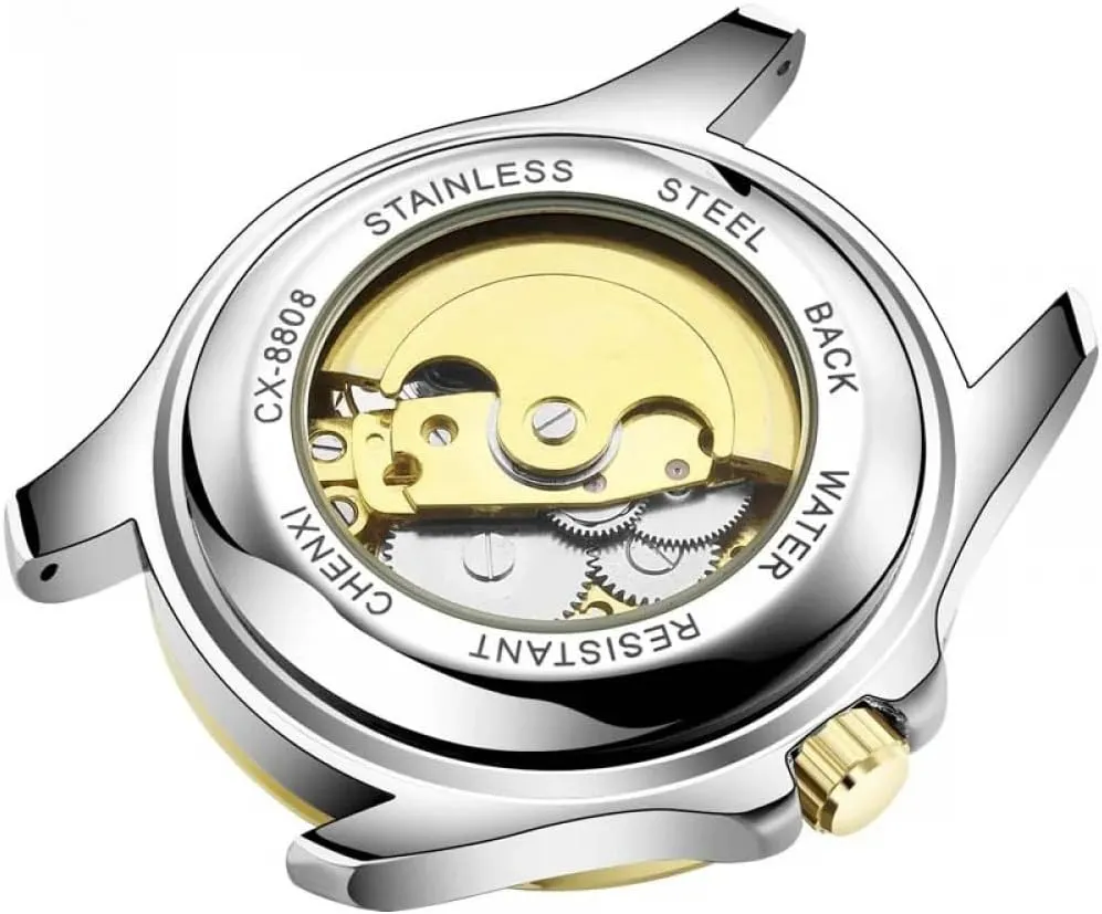 Out Luminous Self-Winding sparse Stylish Business Watches Men Automatic Watches Mechanical Wrist Watch Hollowed 