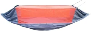 Outdoor Fully Automatic Quick-Opening Hammock with retrieval rooftop careless vague urgent endowment Mosquito Net, Outdoor Nylon Cloth Camping Pole Hammock Hanmock(Red) Hamock 