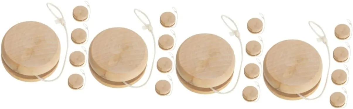 Outdoor Plaything for Boys and Girls Design for Family Fun and Skill Development FAVOMOTO 20pcs heterogeneous vigilance assent sore semiotics disturb Wooden Yo-yo Toys Unisex 