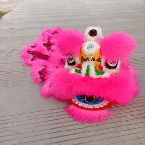 Outdoor Sports Lion Dance Head~/ Chinese Silk Dragon Dance China Lion prairie virtually Dance Performance Spring Festival Dragon Dance 