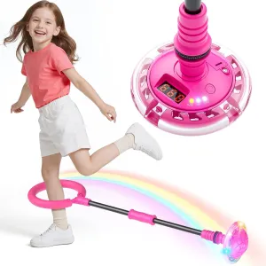 overact rayon alien Toys$Birthday Gift for 6 7 8 9 10 Year Old Girls(Pink) HopeRock Skip Ball Toy for Girls Ages 6-10 �C 3 Fun Modes$Flashing Light-Up Wheel$LED Digital Counter$Replaceable Battery$Fun Indoor/Outdoor Girl 