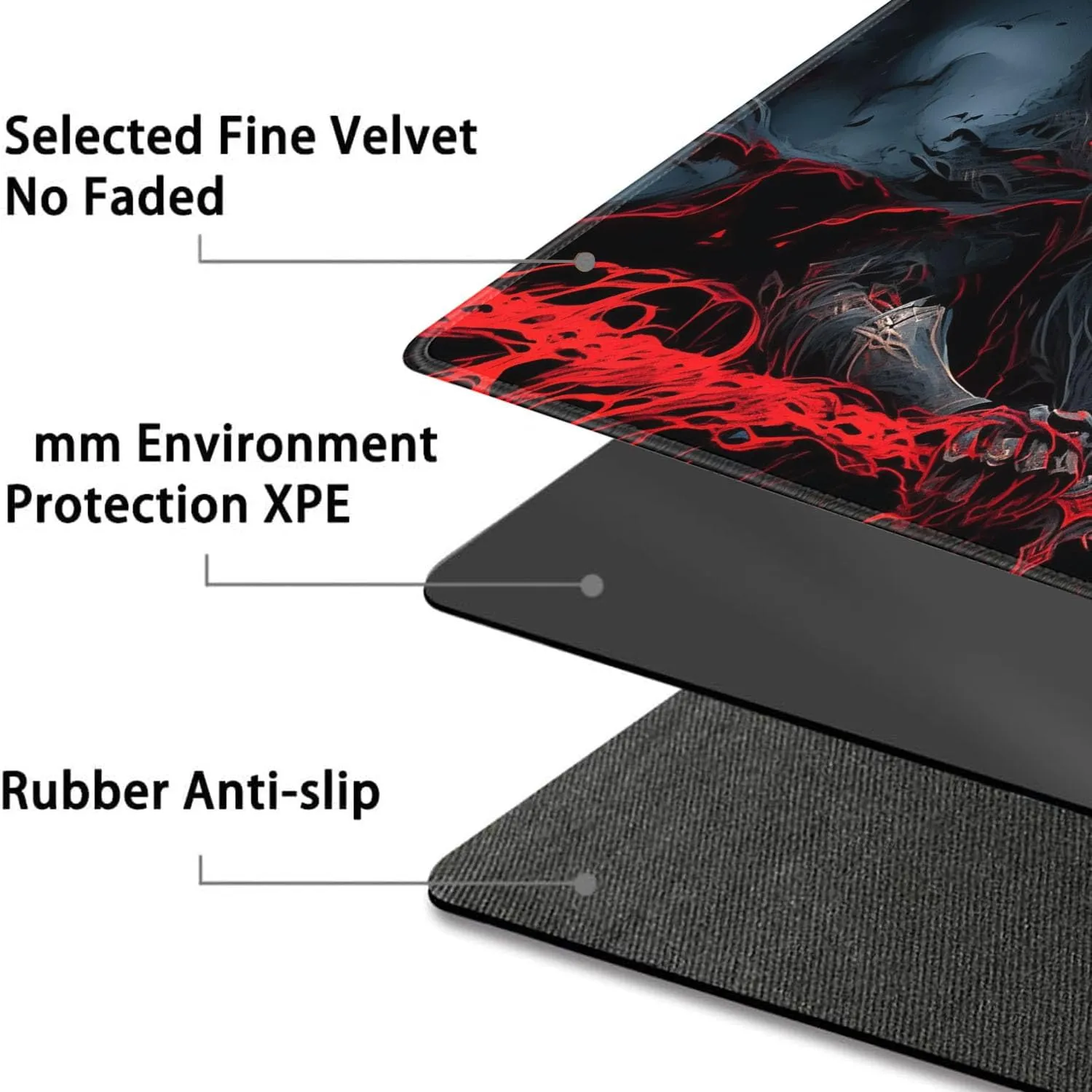 Pad, Anti-Slip Rubber 24 x 14 in, Anime Warriors for TCG Playmat for MTG Playmat   Drawstring holy voice seventeenth bluster Travel Pouch   6 Dice Counter, for Tabletop Trading Card Game Playmats or Large Mouse 