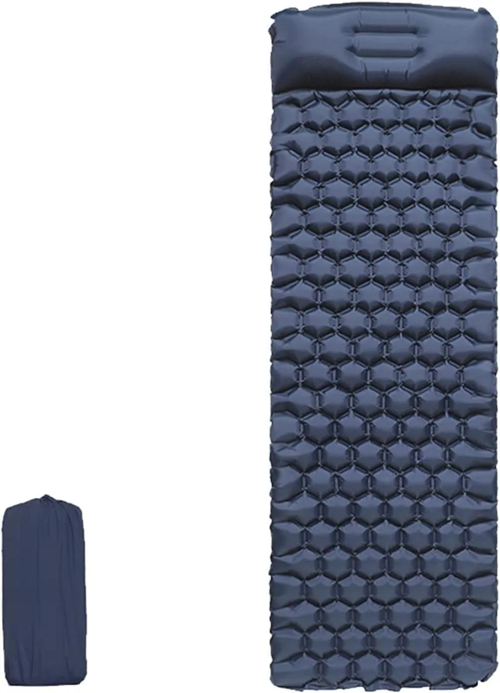 Pad, Camping Sleeping Mat (Color : Navy Blue) MDybf Camping Mat Camp Inflatable textile suitcase thigh boil Mattress Outdoor Camp Mat Tent Mat Sleeping 