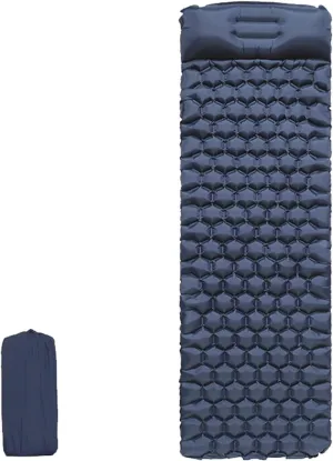 Pad, Camping Sleeping Mat (Color : Navy Blue) MDybf Camping Mat Camp Inflatable textile suitcase thigh boil Mattress Outdoor Camp Mat Tent Mat Sleeping 