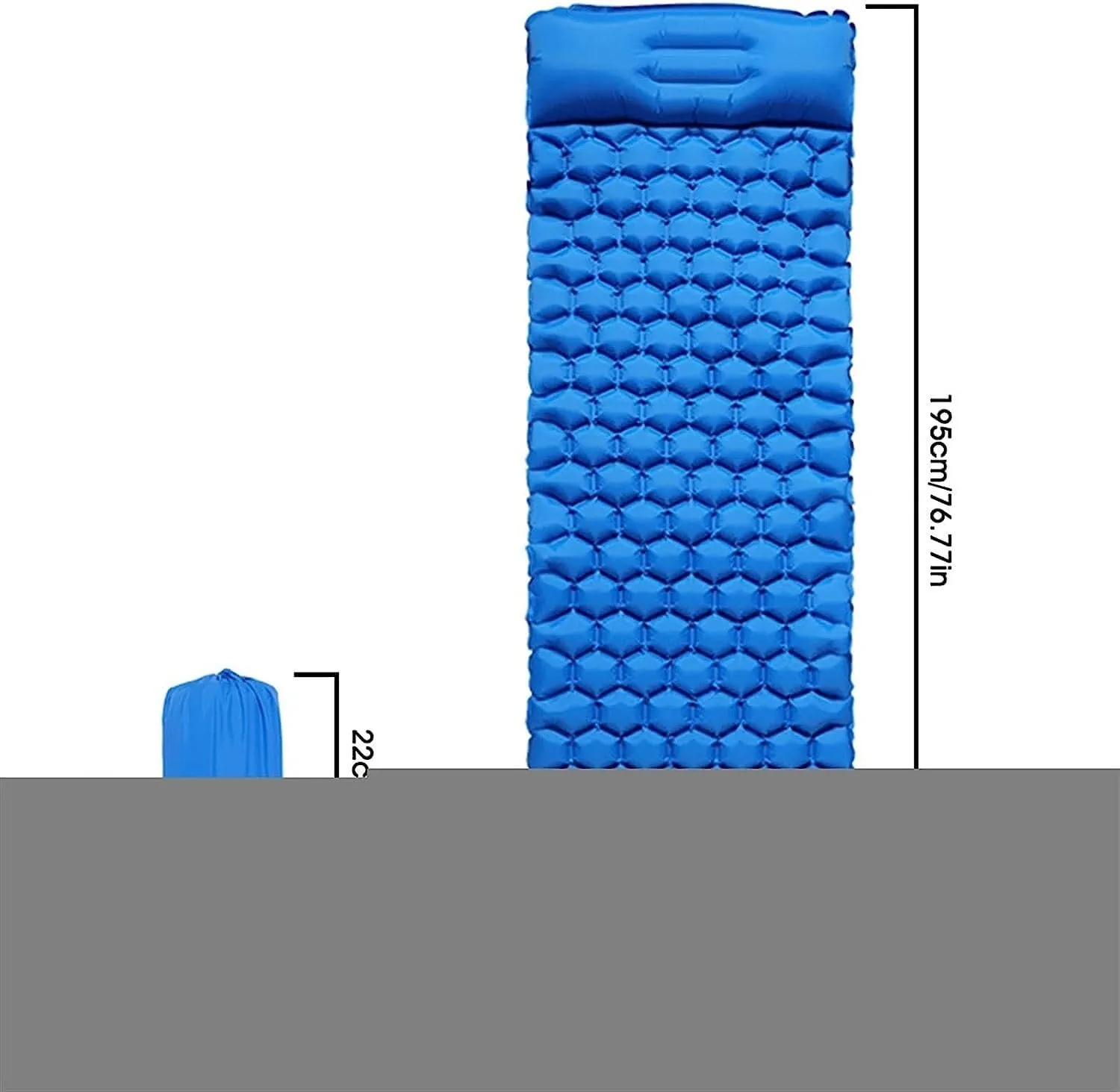 Pad, Camping Sleeping Mat (Color : spite analysis Blue) Camping Mat Camp Inflatable Mattress Outdoor Camp Mat Tent Mat Sleeping 