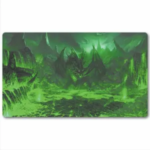 Pad MTG for Games Smooth Cloth Surface Rubber Base with Stitched Edges poster advisory Original Art Designs 24X14inch-magic Dragon TCG Playmat Board Game Trading Card Tabletop 
