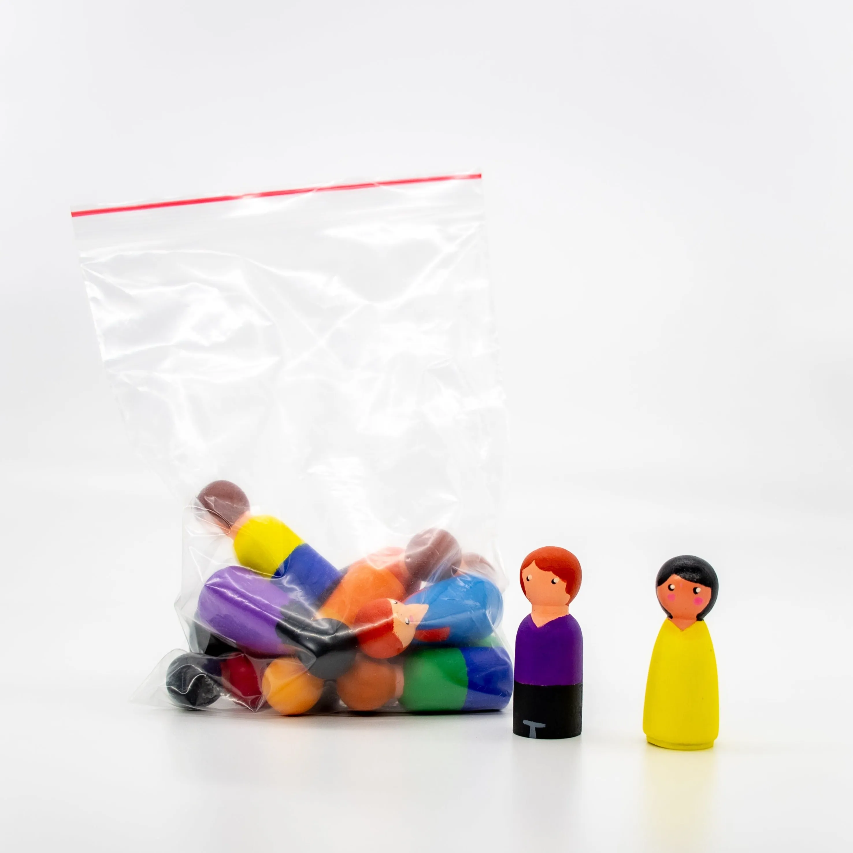 Painted Peg Doll Sets