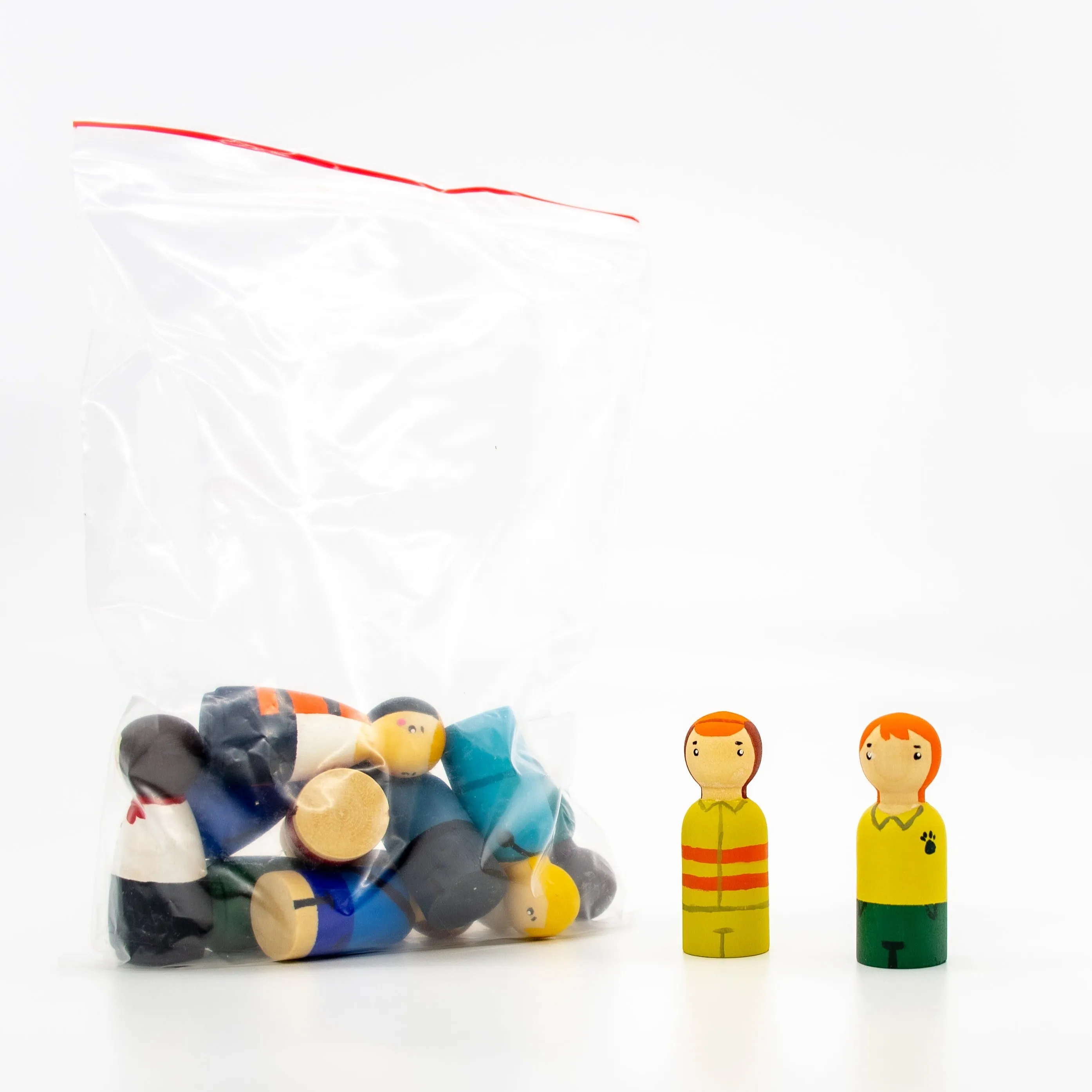 Painted Peg Doll Sets