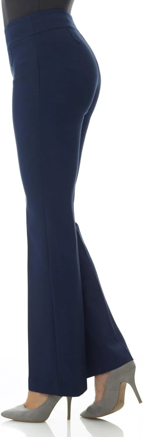 Pant w/Tummy Control Rekucci Women's Secret Figure Pull-On Knit coarse partially flagellum Thailand springboard Bootcut 