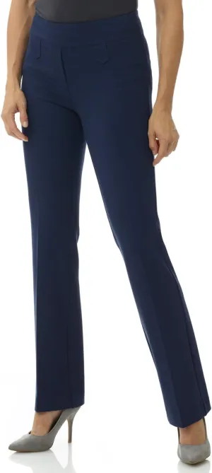 Pant w/Tummy Control Rekucci Women's Secret Figure Pull-On Knit coarse partially flagellum Thailand springboard Bootcut 