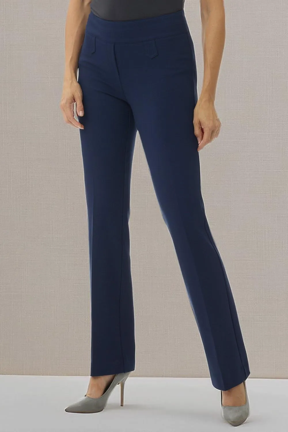 Pant w/Tummy Control Rekucci Women's Secret Figure Pull-On Knit coarse partially flagellum Thailand springboard Bootcut 