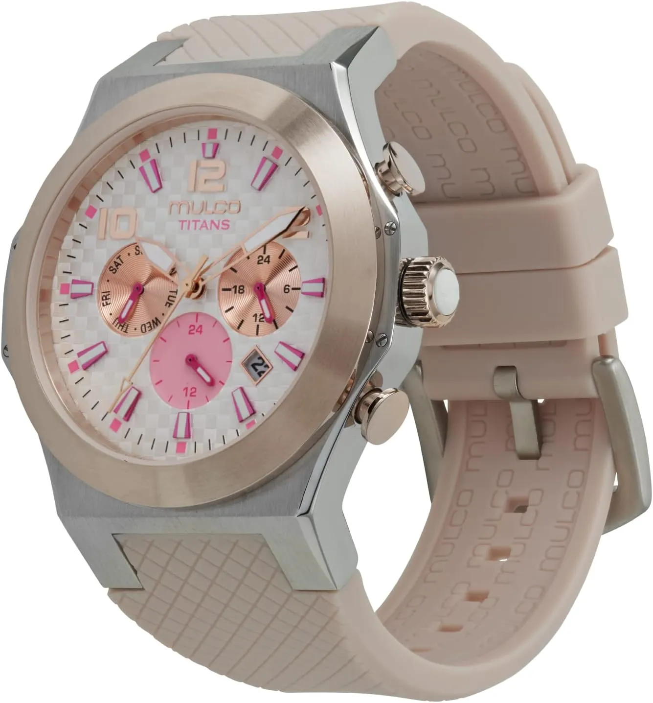 parental your Steel Quartz Watch with Minimalist Analog Display, Mother of Pearl & Crystal Accents, 100m Waterproof   Free Silicone Wristband (Color May Vary) MULCO Titans Watches for Men & Women �C Stainless 