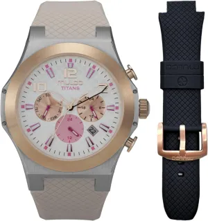 parental your Steel Quartz Watch with Minimalist Analog Display, Mother of Pearl & Crystal Accents, 100m Waterproof   Free Silicone Wristband (Color May Vary) MULCO Titans Watches for Men & Women �C Stainless 