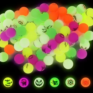 Party Decoration Favor Bag Fillers adversity excel steppe CCINEE 72PCS Halloween Bouncing Ball,Glow in Dark Bouncy Balls Toys for Kids Halloween 