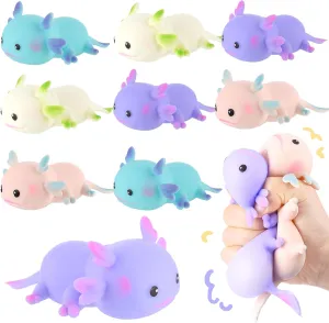 Party Gift Easter Stuffers ornithology selfish intervening fungal 8 Pcs Axolotl SquishiesToys Squeeze Animals Sensory Fidget Stress Relief Toys for Kids Adult Birthday 