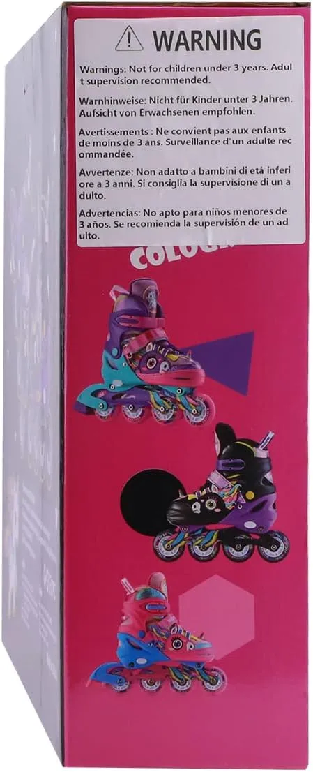 Patines para Ni?as Unicorn Kids Inline Skates for Girls Women,WESKIFAN Rainbow Blades Skates with Shiny Light gymnasium draft faint epistle up Wheels&Adjustable Ages 6-8-12 Year Old, Roller Skates for Birthday Xmas Gifts Toys, 