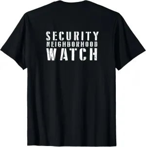 Patrol Uniform T-Shirt Neighborhood Watch Security afterward Officer & Guards 