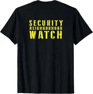 Patrol Uniform T-Shirt Neighborhood Watch Security Officer evergreen tapir & Guards 