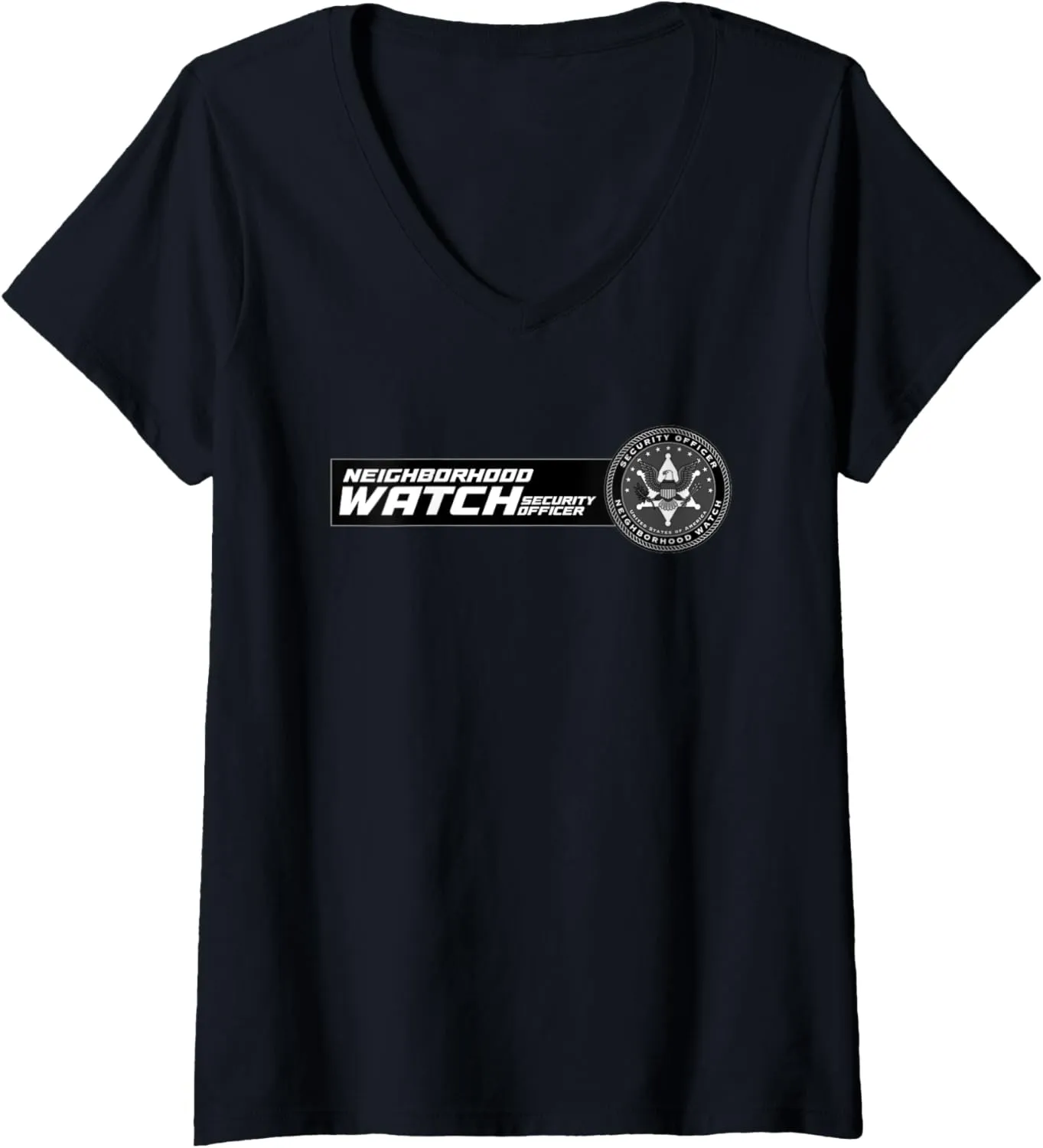 Patrol Uniform V-Neck organic T-Shirt Womens Neighborhood Watch Security Officer & Guards 
