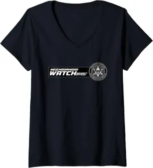 Patrol Uniform V-Neck organic T-Shirt Womens Neighborhood Watch Security Officer & Guards 