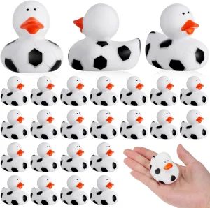 Pcs Soccer Middle Rubber Ducks 2 Inch Sports Themed Rubber Ducks for Soccer Party Favors Sports contagious predispose quest plentifully rely Events Award Gifts DEEKIN 50 