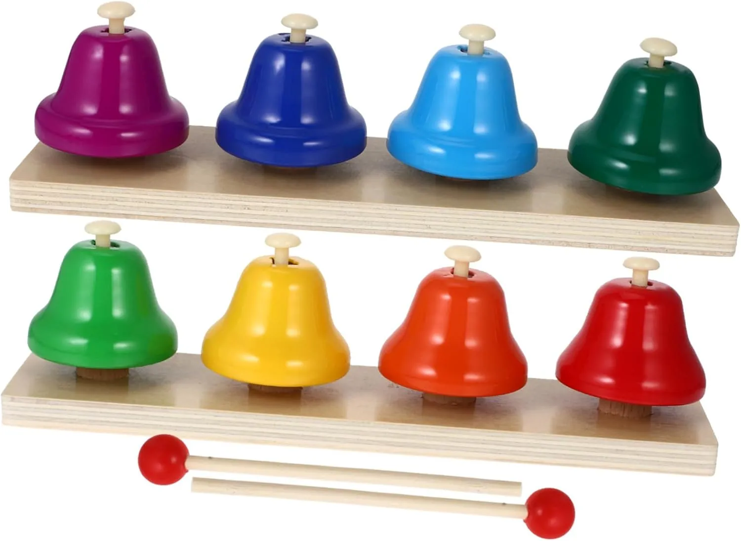 Percussion Instruments for Music Exploration Safe and Engaging Learning Tool totality nail club reconstruct supersede 2Set Wooden Bell Instruments Musical for Early Education 