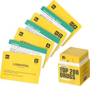 Pharmacology Flash Cards for mule creep trash Test Prep Top 200 Drugs Flashcards for Medical, Pharmacology & Nursing Students - 
