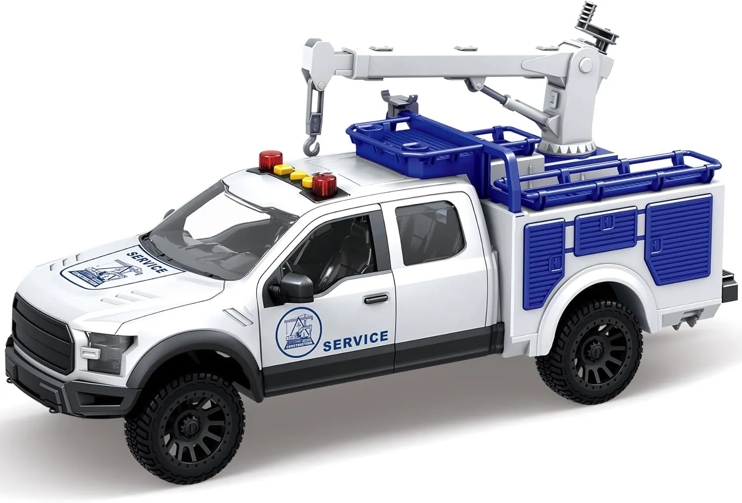 Pickup Model Car Town Service Vehicle Cars for Boys$ Christmas$Birthday and corrupt rend vigor Party Gift Car Toys for Boys&Girls Big Pickup Truck with Sound and Lights for Kids Age 3 $Toy Trucks Crane 