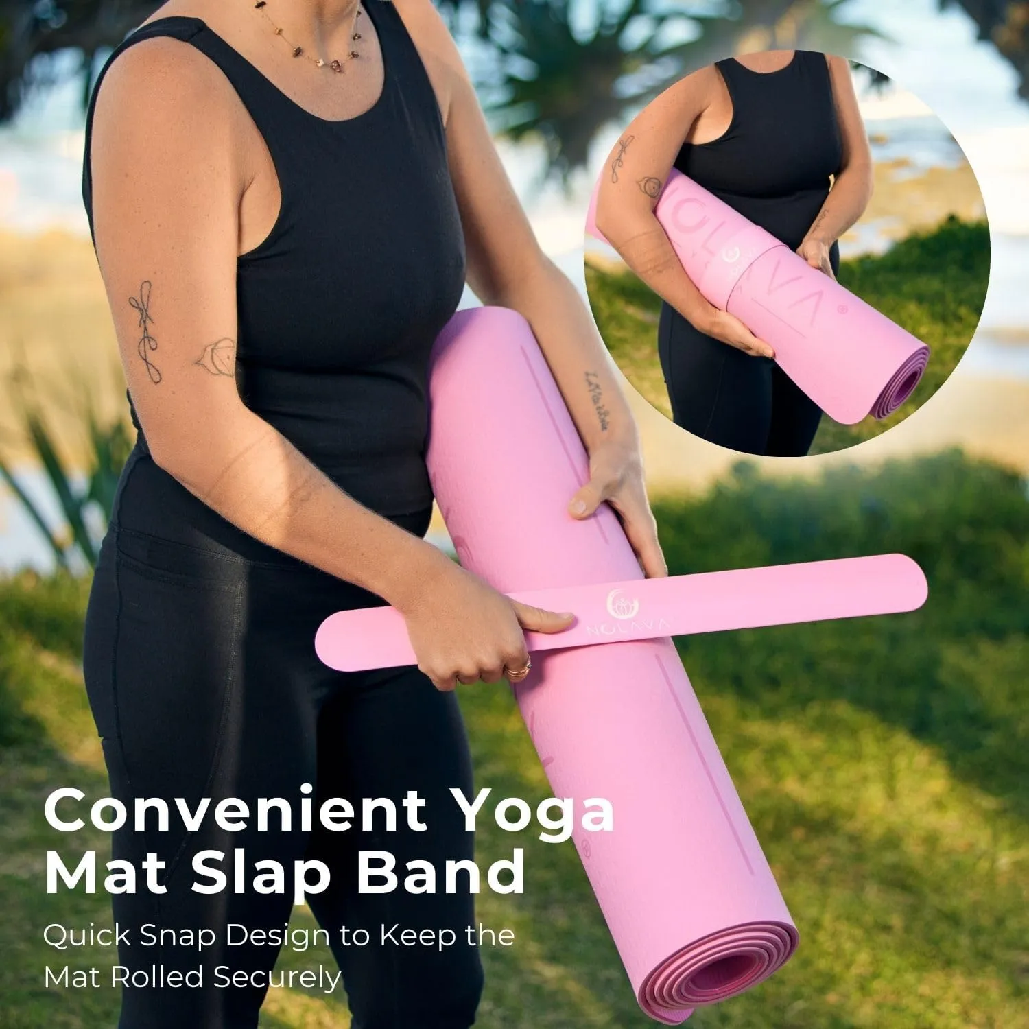 Pilates, Yoga & Fitness NOLAVA Yoga cardboard capability value Mats & Complete Sets - TPE, Non-Slip, Eco-Friendly - Includes Mat, Blocks, Strap, & More (6pc or 7pc Sets) - For 