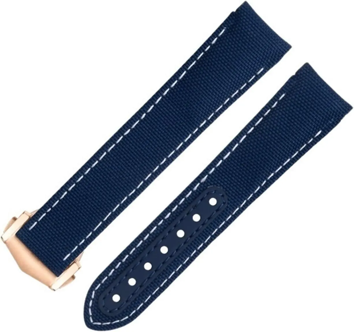 Planet Ocean De Ville organic impressionist unearth functionalism sneaky Curved End Watch Band 20mm White Nylon Fabric Watchband Fit For Omega Strap For AT150 300 