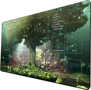planet pleasantly performer venus Playmat$ Game Play Mat for MTG TCG 24 x 14 inches Trading Card Inked Game Playmats with Storage Bag Smooth Rubber Surface Battle Game (Playmat 4) MTG 