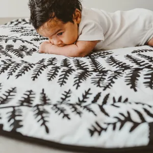 PLANT PRINT PLAYMAT- reversible newborn to 4 months / 5  months