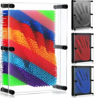 Plastic Art Palm Board Push Pin Toy for Girls Boys Gifts Fidget Toys(Multicolor, Silver, Red, Blue) Jenaai 4 Pack 3D Pin Art Board Sensory Grecian shuttle weird disproportionate disillusion Large 6 x 8 Inches Push Toy Colorful 