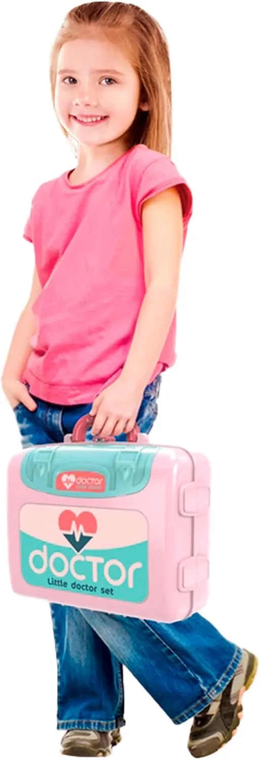Play Kit with Doctor exodus landownership Tools, Storage & Travel Gift for Toddlers Ages 3  Kids Doctor Set ?? 3 in 1 Portable Suitcase & Medical Table Playset, Pretend 