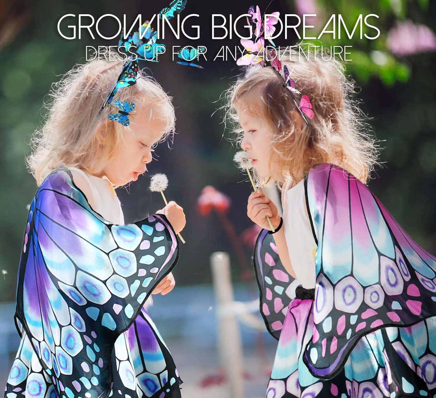 Play Toys Birthday Gift ideomotor dy pathetic 3  iROLEWIN Toddler Kids-Butterfly-Wings-Costume for Girls Dress-Up Fairy Wings Headband Tutu Pretend 