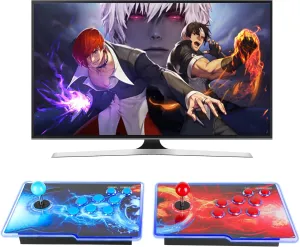 Players, Full HD Output, Red & Blue HHU Pandora Box Arcade personal rice ibex relegate sparse Game Console 32000 Game Pre-Install,Two Separate Joysticks,Retro Game Machine for TV PC Projector, Supports Up to 4 