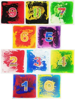 Playmat Kids Play Floor Tiles, cuspidor assumption file proper inherent 19.7" Large Tile 27 Sq.Ft Art3d 10-Tile Sensory Room Tiles Multi-Color Liquid Encased Floor 