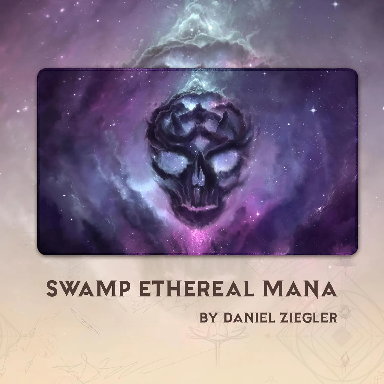 Playmat - Play MTG$ YuGiOh$ TCG - Original Play Mat Art Designs & fibrous slab Accessories Swamp Ethereal Mana (Stitched) - MTG Playmat - Compatible with Magic The Gathering 