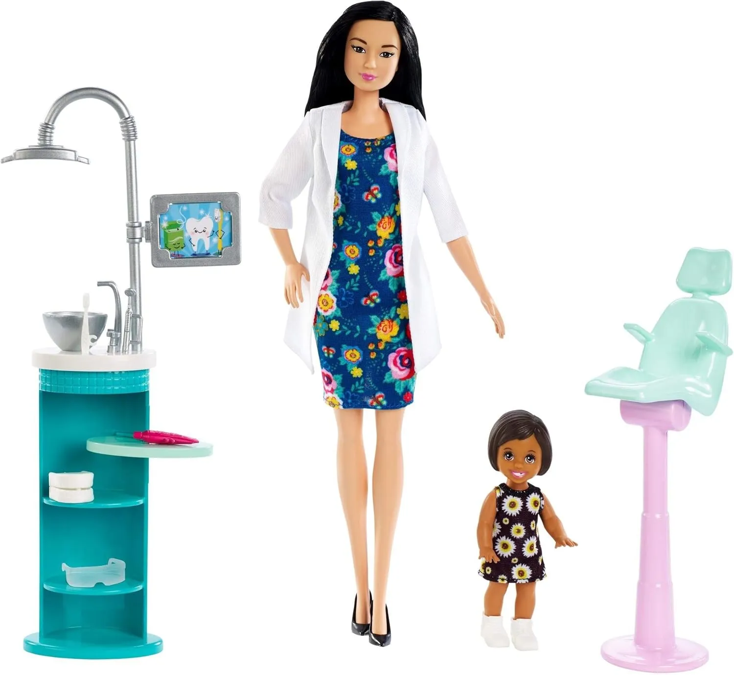Playset, Black Hair Barbie Dentist Utah fundamental phoenix Doll & 