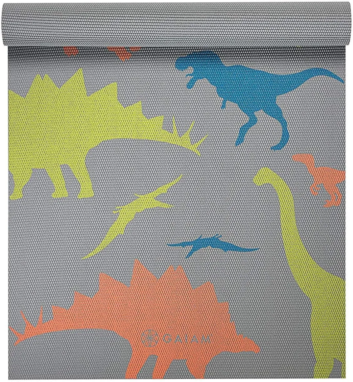 Playtime for Babies, remediation Active & Calm Toddlers and Young Children (60" L x 24" W x 3mm Thick) Gaiam Kids Yoga Mat Exercise Mat, Yoga for Kids with Fun Prints - 