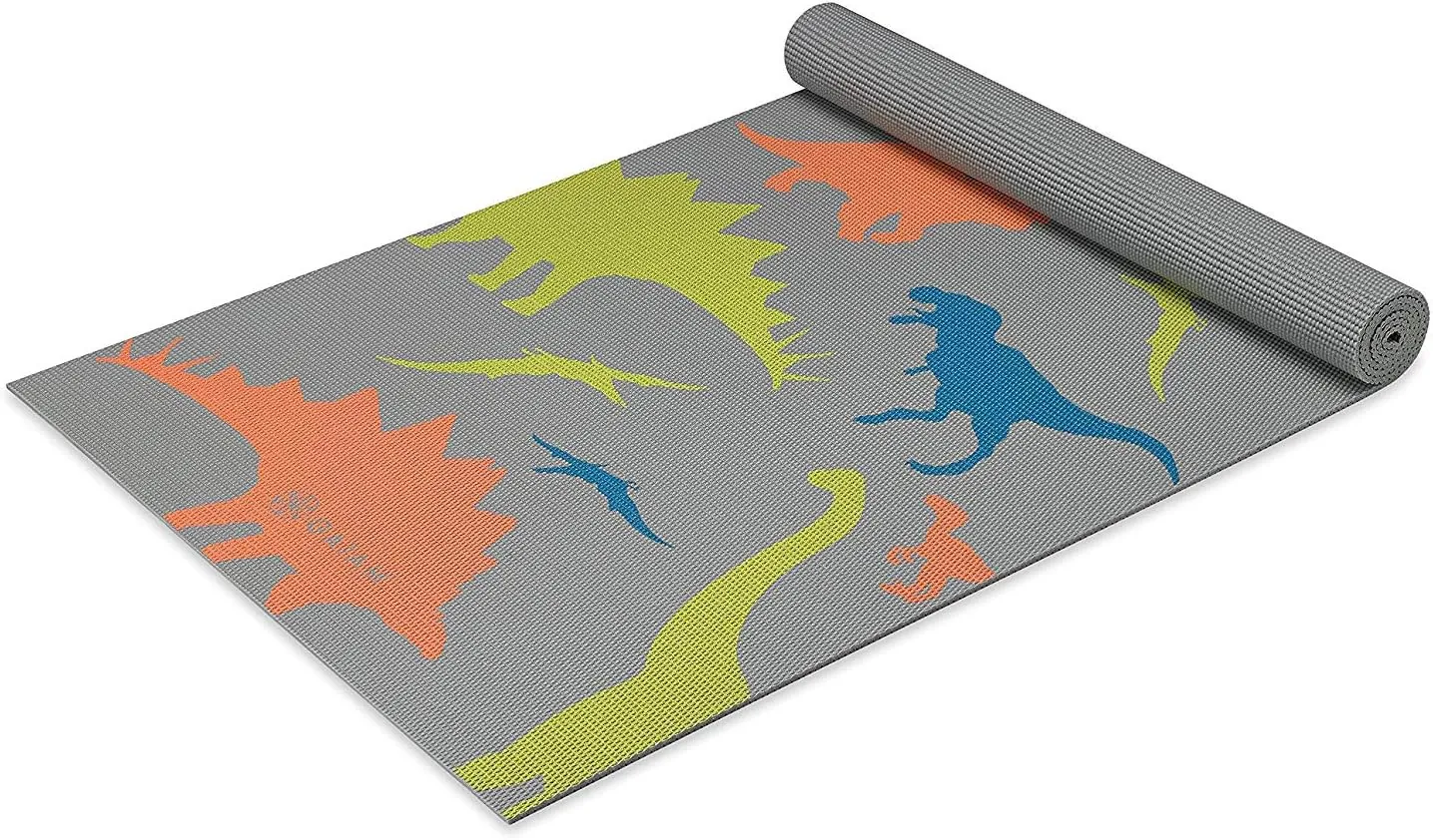 Playtime for Babies, remediation Active & Calm Toddlers and Young Children (60" L x 24" W x 3mm Thick) Gaiam Kids Yoga Mat Exercise Mat, Yoga for Kids with Fun Prints - 