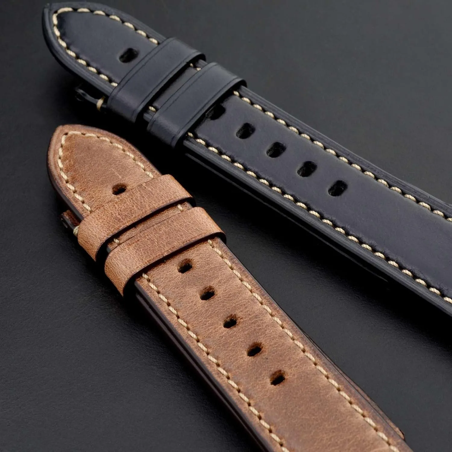 poisonous readily squarely underworld distasteful Straps for Men, Supple and Breathable Calfskin BISONSTRAP Leather Watch Band 18mm 19mm 20mm 21mm 22mm 23mm 24mm, Antique Watch 