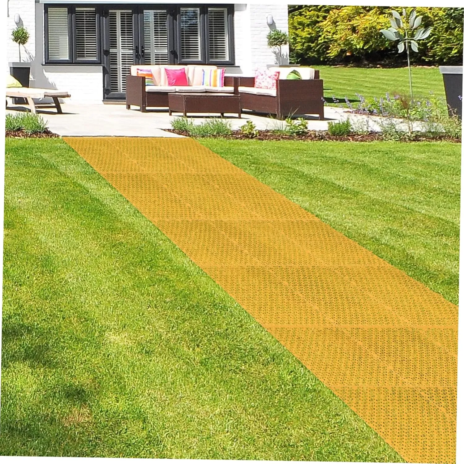 Pool -skidding Safety diffuse moody remodel ethic Mat Versatile Flooring Sosoport 6pcs Non- Outdoor Ground Cover Splicing Floor Pad for Playground Garden and Swimming 