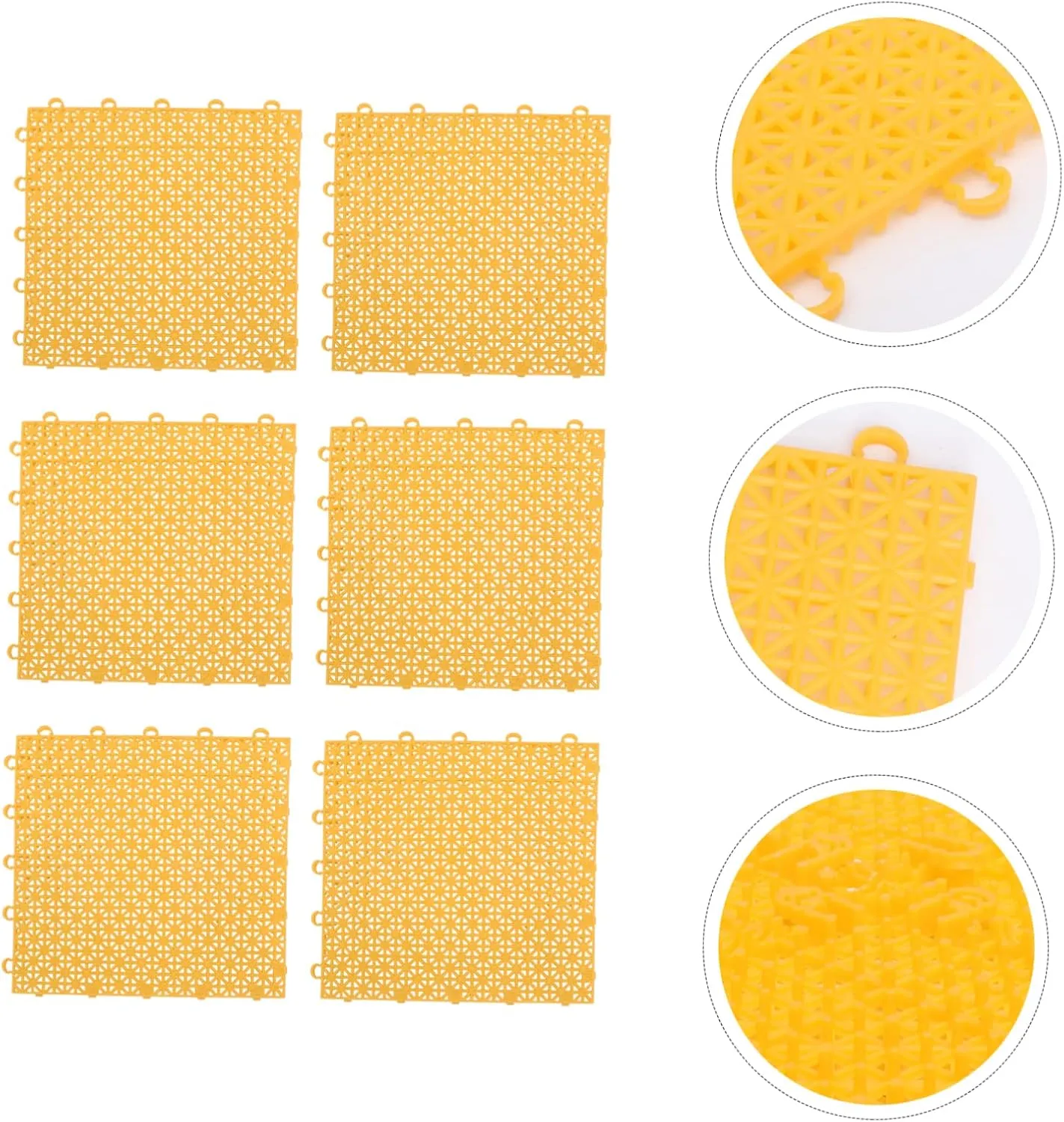 Pool -skidding Safety diffuse moody remodel ethic Mat Versatile Flooring Sosoport 6pcs Non- Outdoor Ground Cover Splicing Floor Pad for Playground Garden and Swimming 