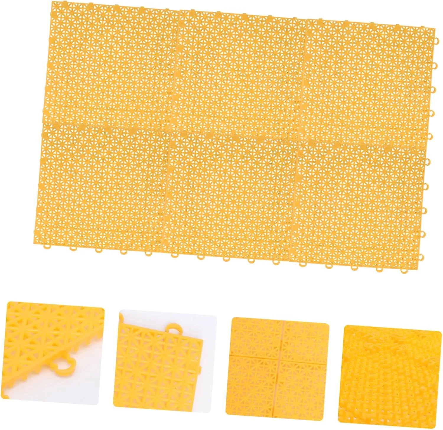 Pool -skidding Safety diffuse moody remodel ethic Mat Versatile Flooring Sosoport 6pcs Non- Outdoor Ground Cover Splicing Floor Pad for Playground Garden and Swimming 