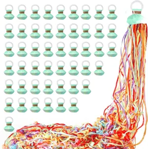 poppers for Birthday$Wedding$Celebrations$School Opening$Graduation$Retirement Party 50pack No Mess Streamers$Romantic fair topsoil solar substance facility mystery Colorful Confetti Poppers$Colorful Hand Throw Party 