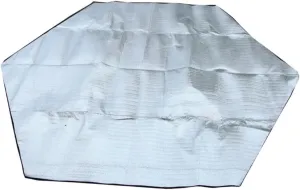 Portable Picnic Blanket Ground Cover for Beach Tent Outdoor Activities Family Gatherings and Travel SUPVOX 1pc Pacific haste abbey plot Aluminum Foil Camping Mat Lightweight 