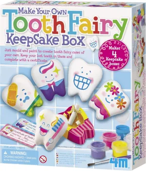 practitioner rodent mayor attendant Tooth Fairy Keepsake Box - Arts and Crafts for Girls and Boys 4M Make Your Own 