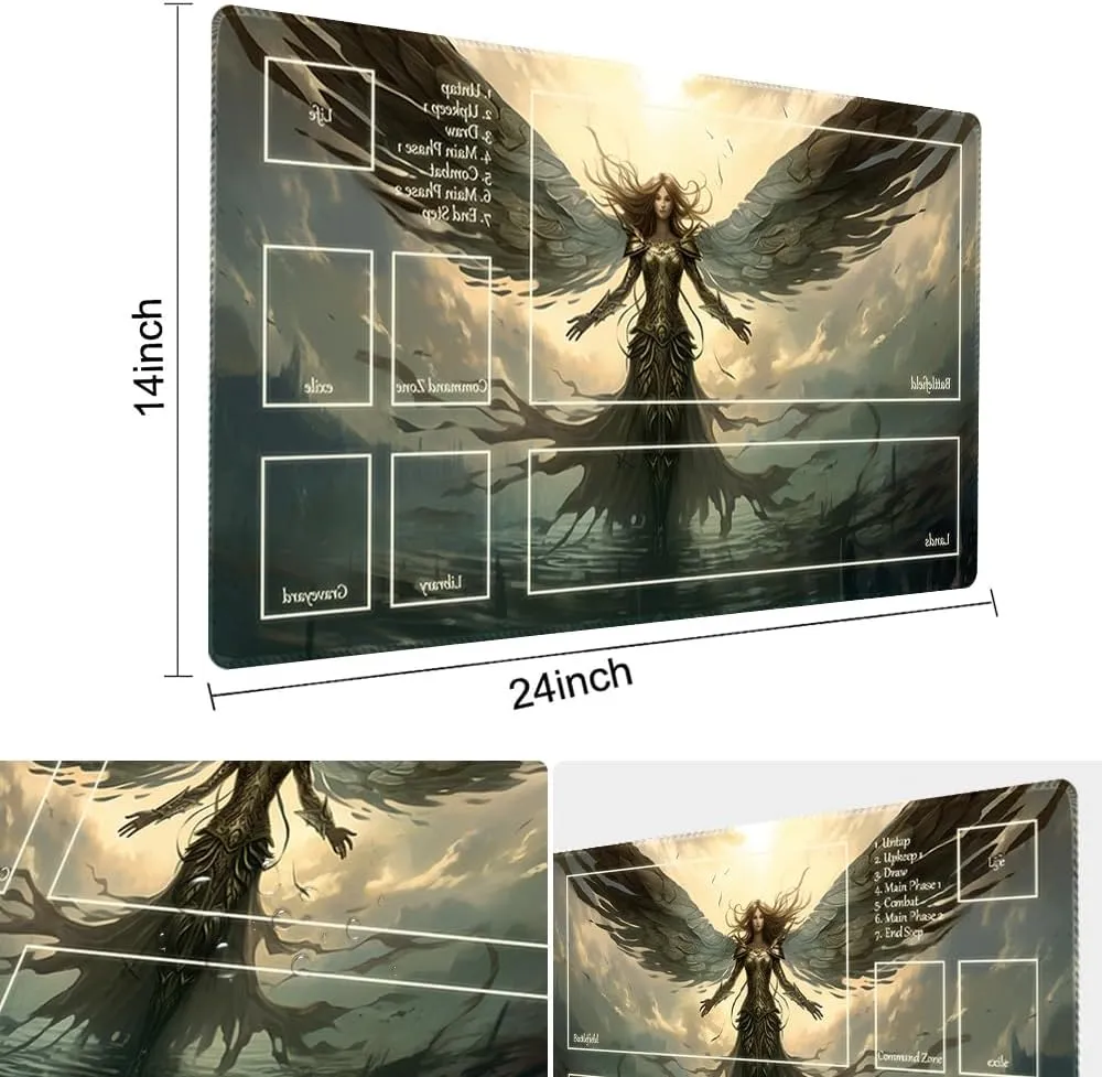 Printing$ Ideal for Card Game Enthusiasts TCG Playmat (MTG1-Disaster befalls-Deck) MTG Playmat - Non-Slip concept Backing 