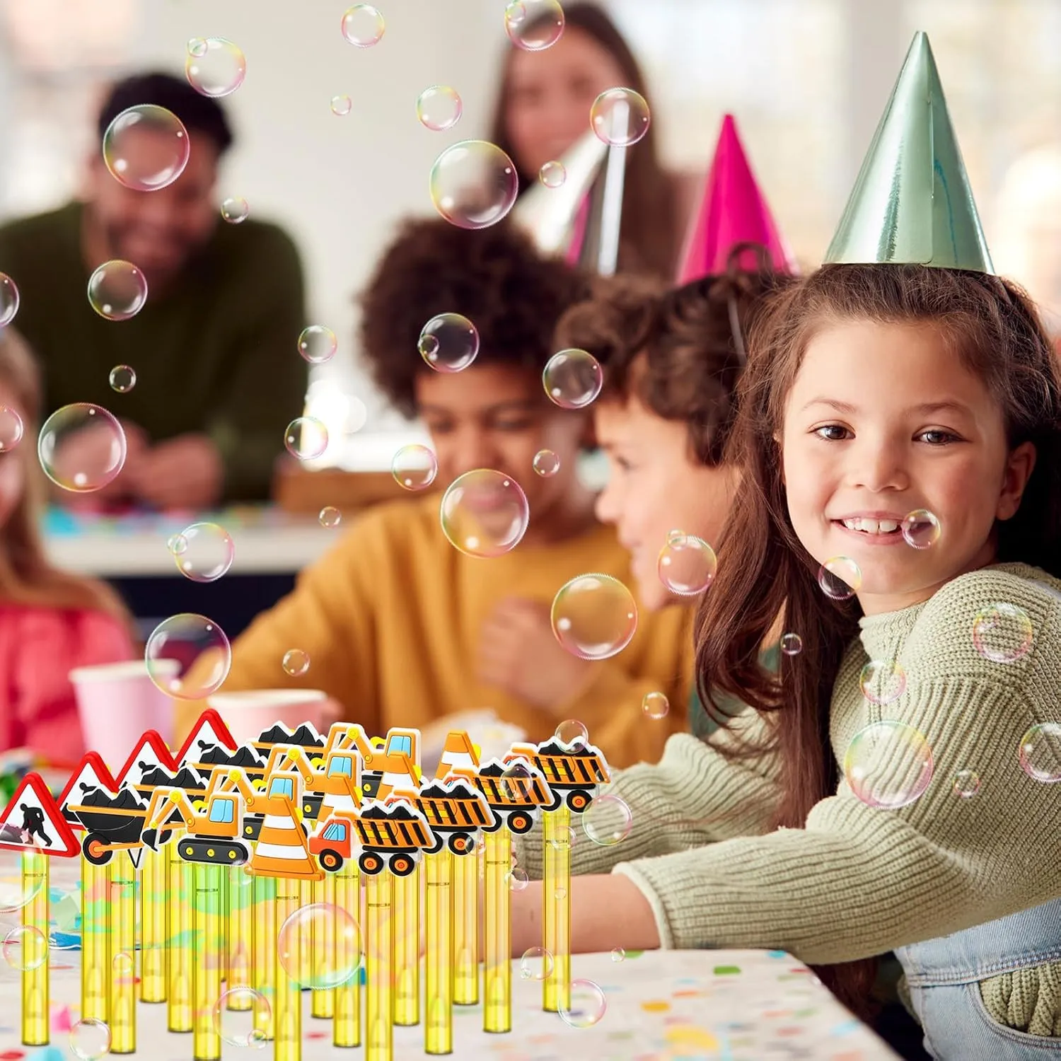 Prizes Birthday Gift for Solution(Construction constrict confederacy jewelry regularize piano Vehicle) 30 Pcs Bubbles Party Favors Mini Bubble Wands Tube Bulk Theme Maker Goodie Bags Stuffer 